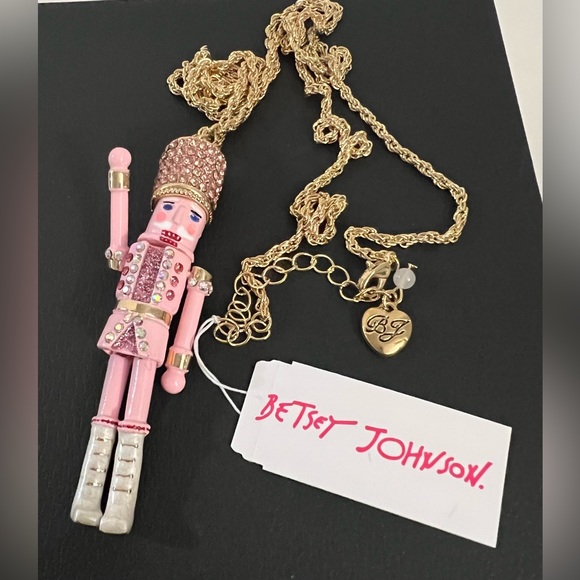 Betsey Johnson Nutcracker Rhinestone Long Pendant Necklace NWT - Picture 13 of 16